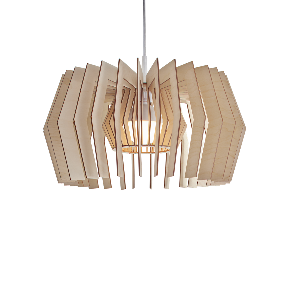 Equi modern wooden pendant light