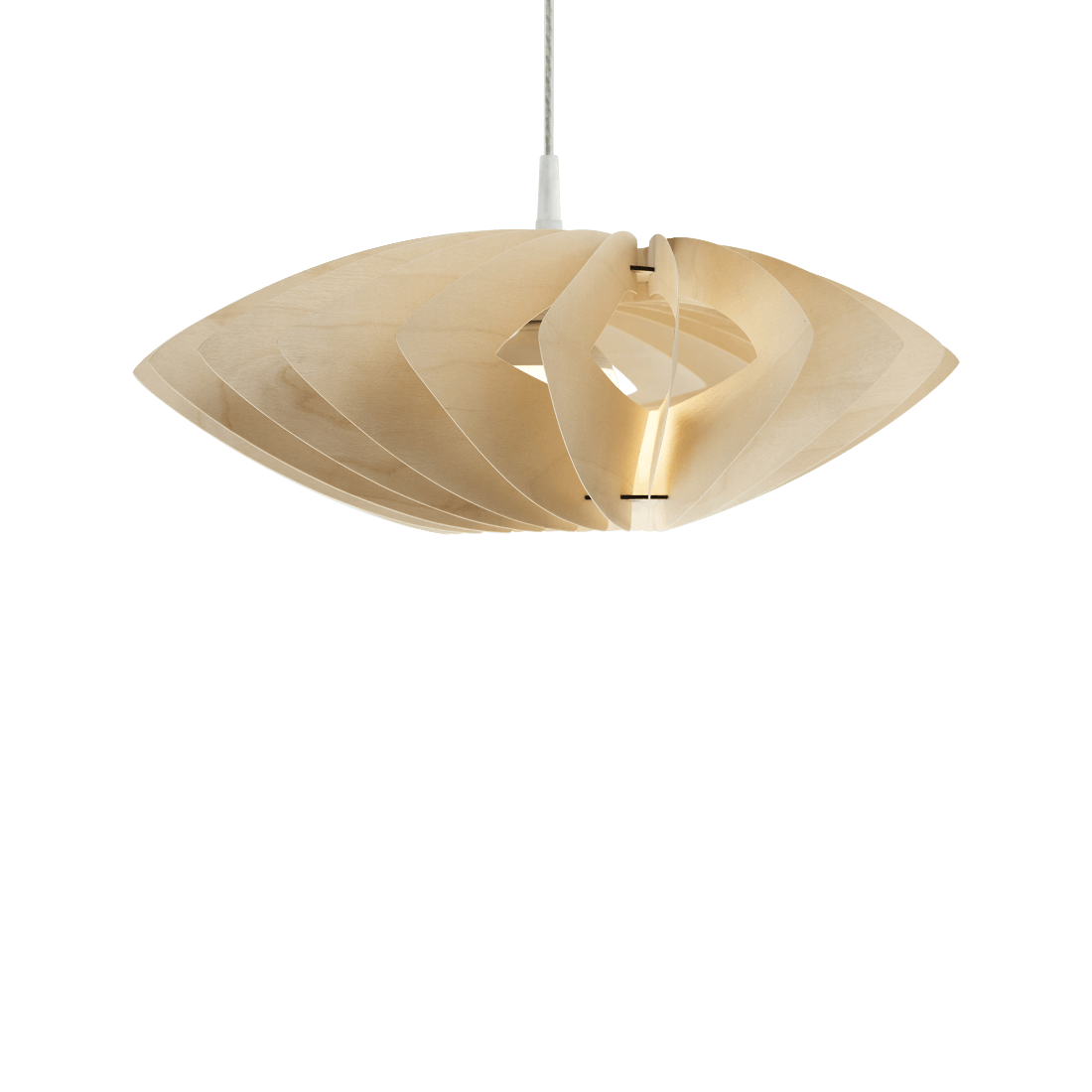 Wood pendant light. The Lamp is made of birch plywood | Margarita Natural