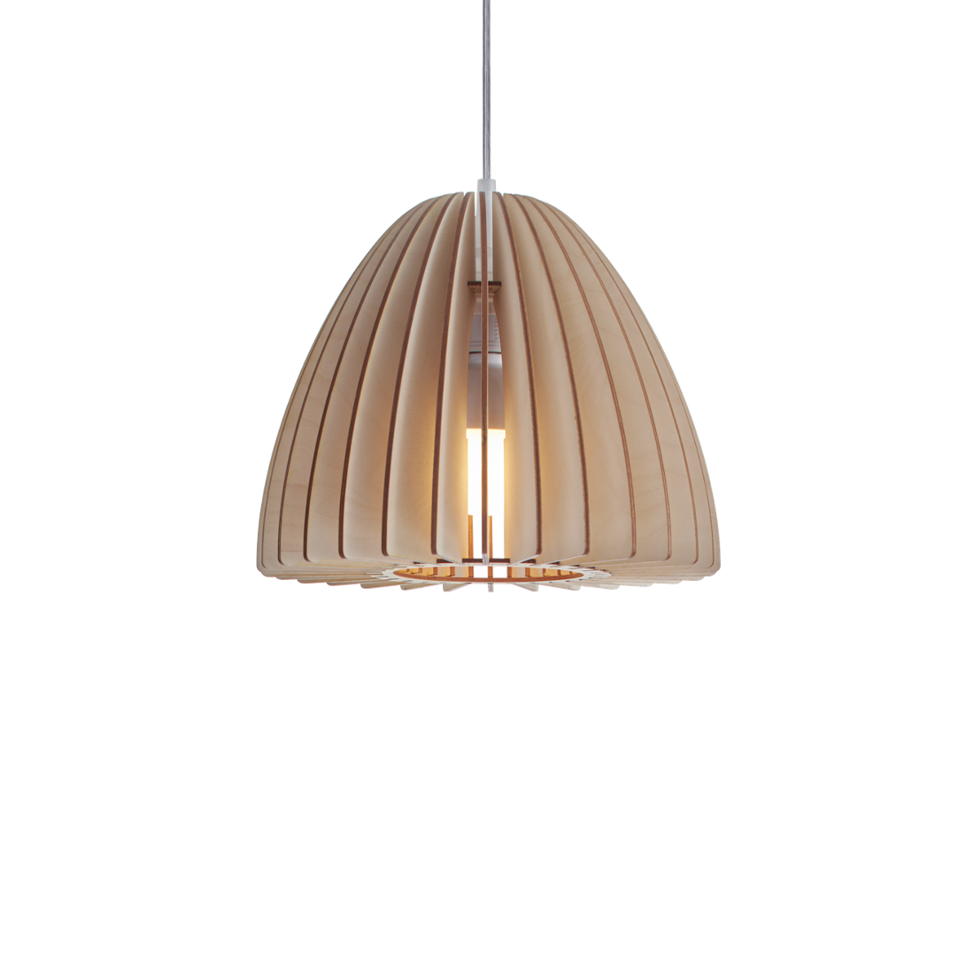 Wooden ceiling lamp Nika by Woolights