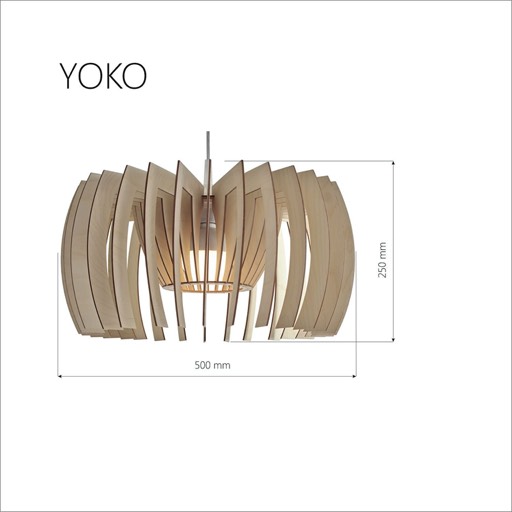 Plywood lamp - measurements | wooden lamp Yoko
