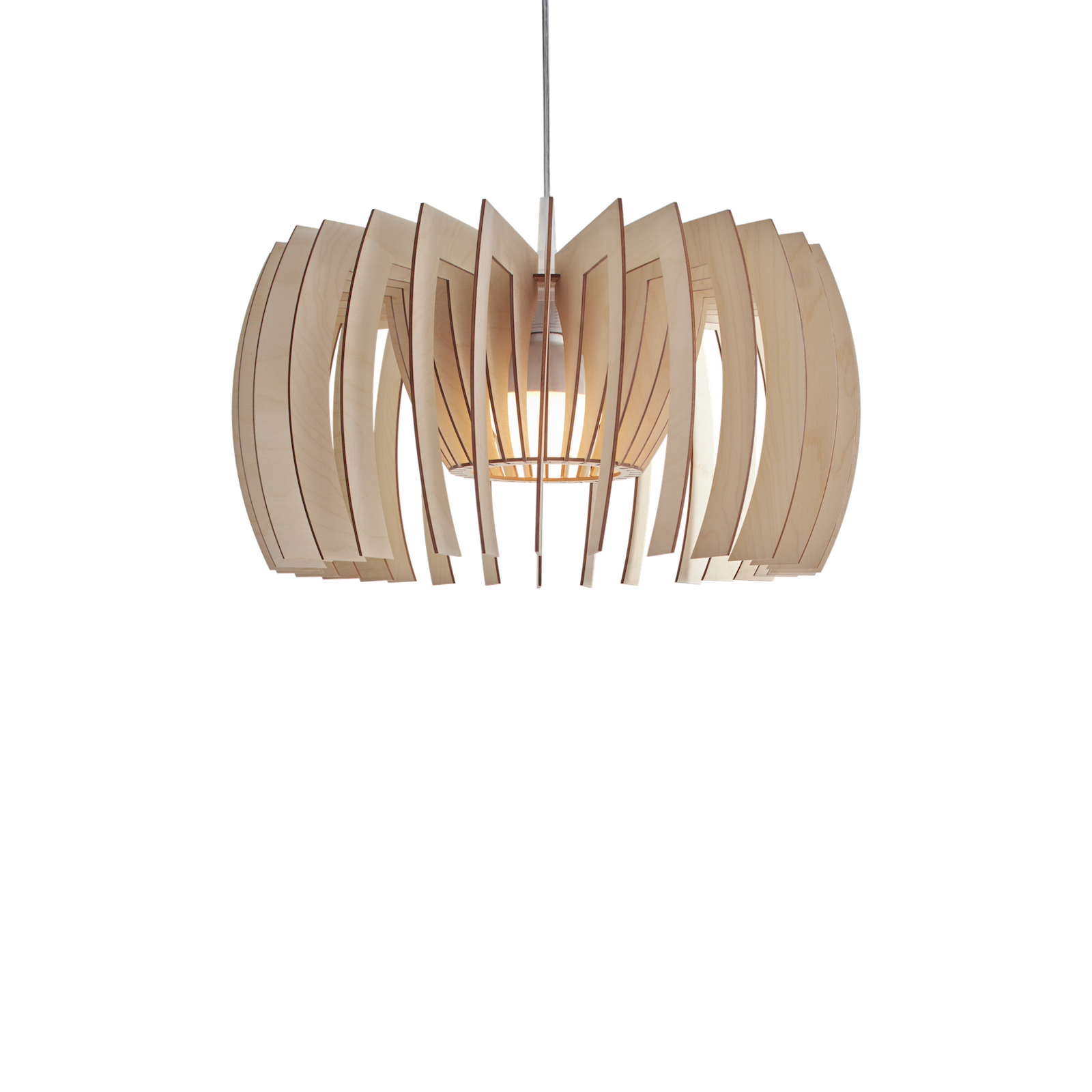 Yoko contemporary wooden pendant light